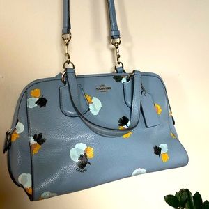 Coach Leather Nolita Cornflower Floral Field purse